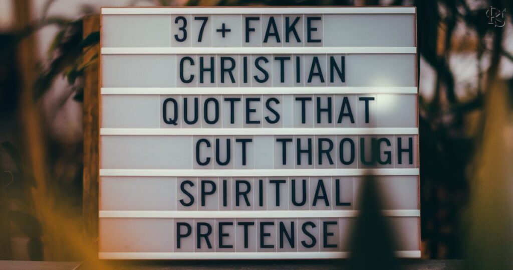 37+ Fake Christian Quotes That Cut Through Spiritual Pretense