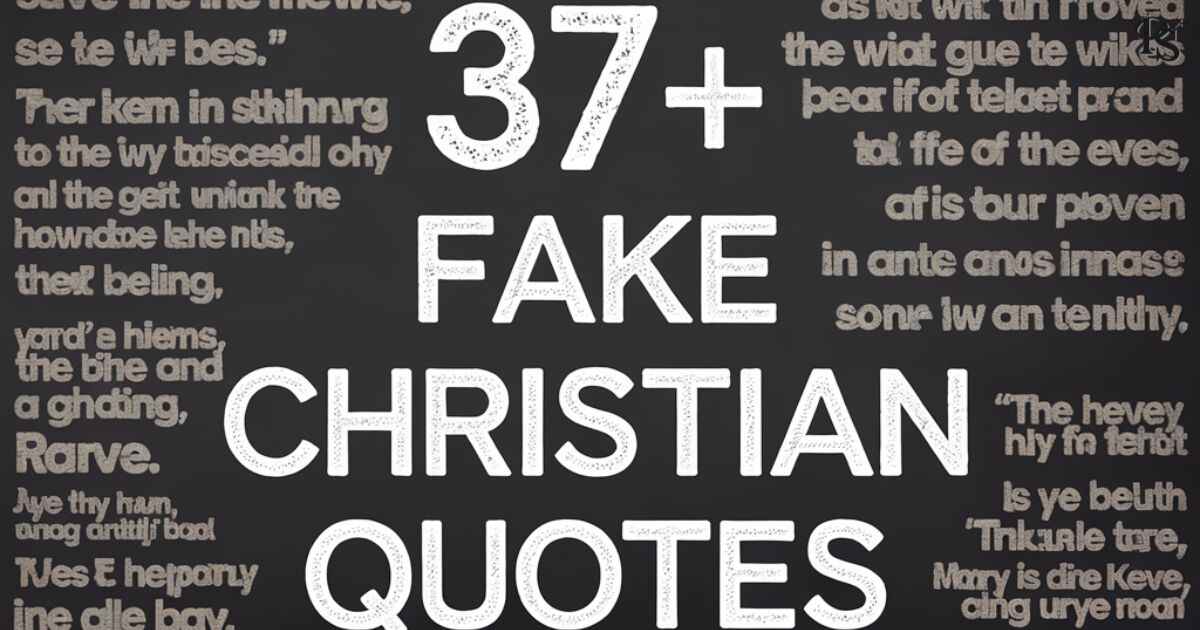 37+ Fake Christian Quotes