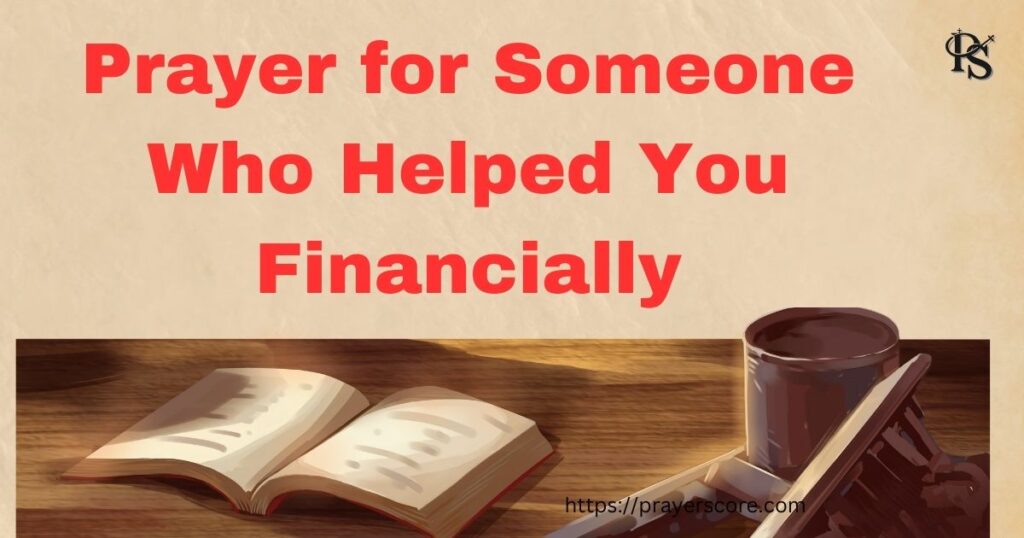 Prayer for Someone Who Helped You Financially