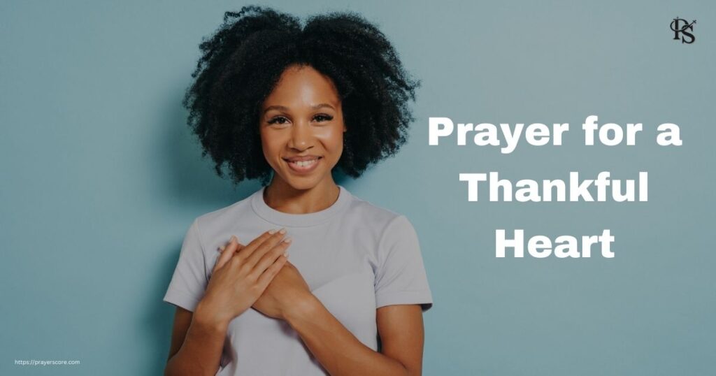 Prayer for a Thankful Heart