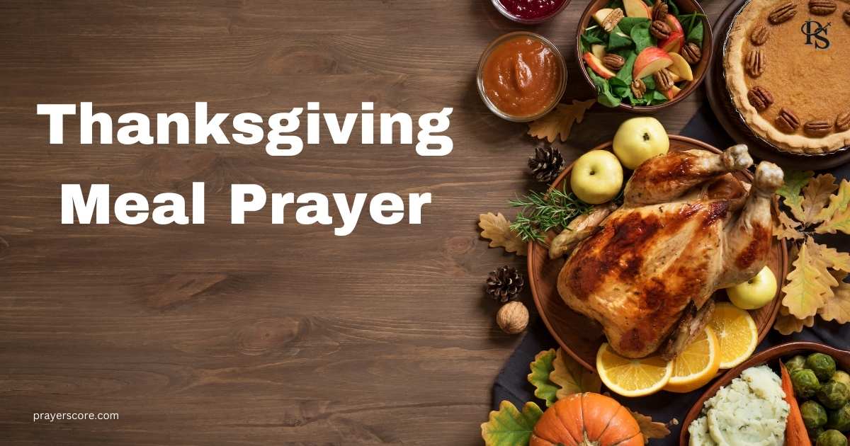 Thanksgiving Meal Prayer